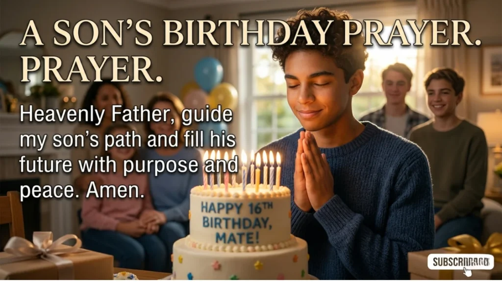 Heartfelt Birthday Prayers for My Son