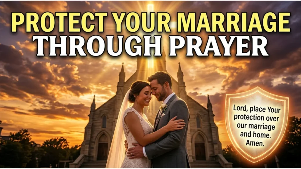Financial Blessing for Newlyweds
Prompt:
Create a realistic YouTube thumbnail showing a young married couple sitting at a dining table reviewing finances together while smiling and praying. Cozy modern home setting, warm lighting, realistic details, hopeful mood. Large bold text: "Prayers for Financial Blessings". Add elegant prayer overlay: "God, provide for our needs and guide our financial decisions. Amen." Professional photography, bright colors, high engagement thumbnail.