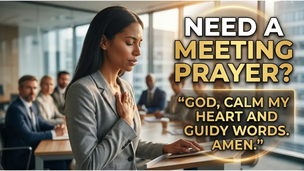 Prayers for Specific Meeting Settings (Work, Church & Virtual)