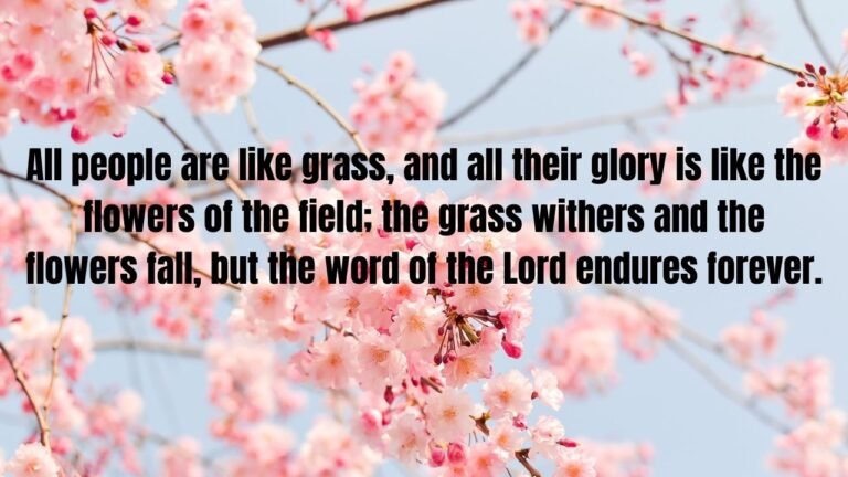 15 Bible Verses About Flowers